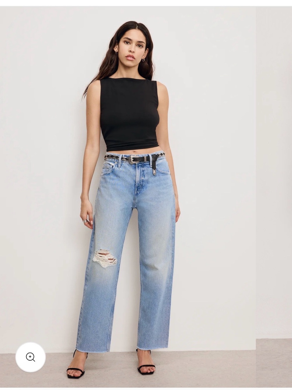 NEW Good American Good Standard Straight Jeans 2/26